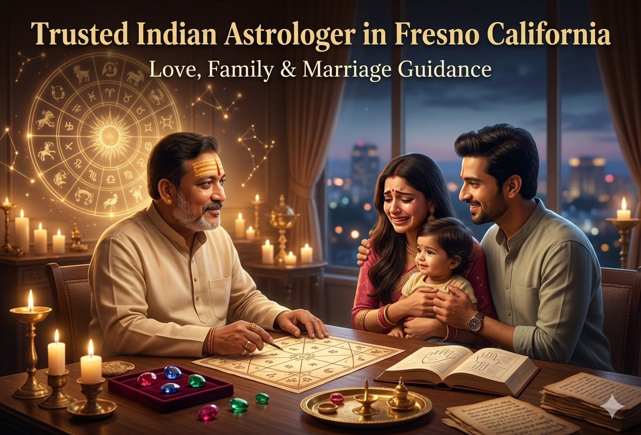 Trusted Indian Astrologer in Fresno California for Love, Family & Marriage Solutions