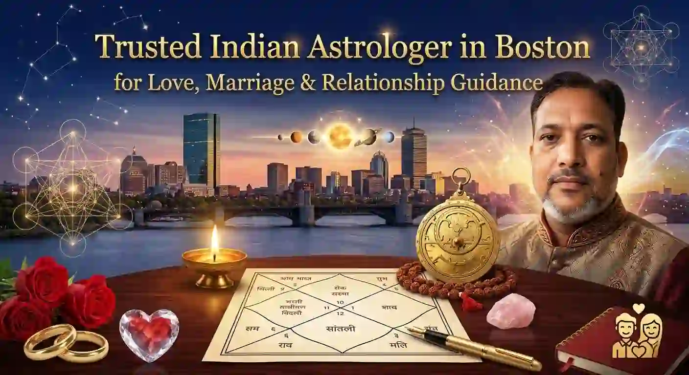 Trusted Indian Astrologer in Boston for Love, Marriage & Relationship Guidance