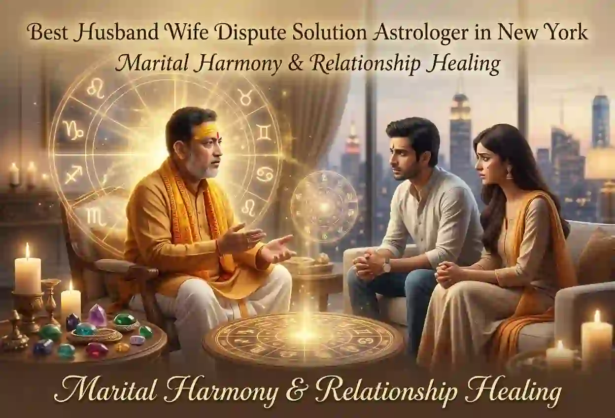Best Husband Wife Dispute Solution Astrologer in New York for Marital Harmony